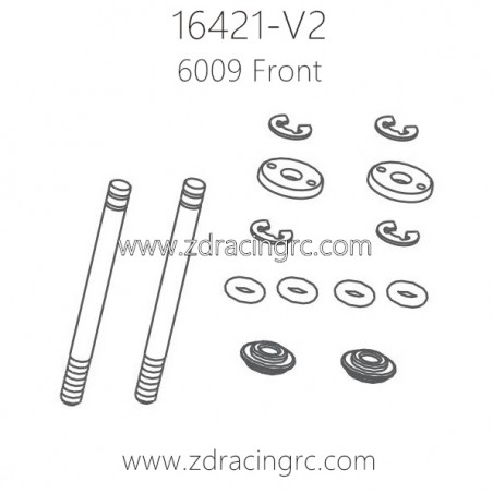 ZD RACING 16421-V2 Parts 6009 Shock Shafts ZD RACING 16421-V2 Parts 6009 Shock Shafts
