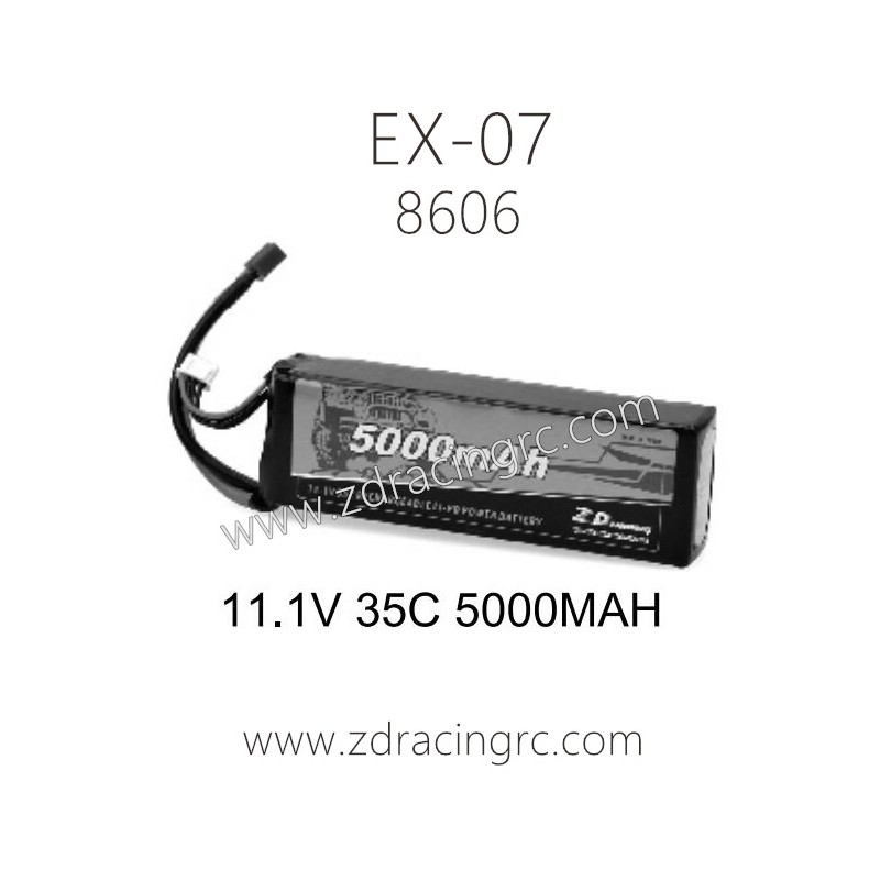 ZD RACING EX07 RC Car Parts 8606 11.1V 35C 5000MAH
