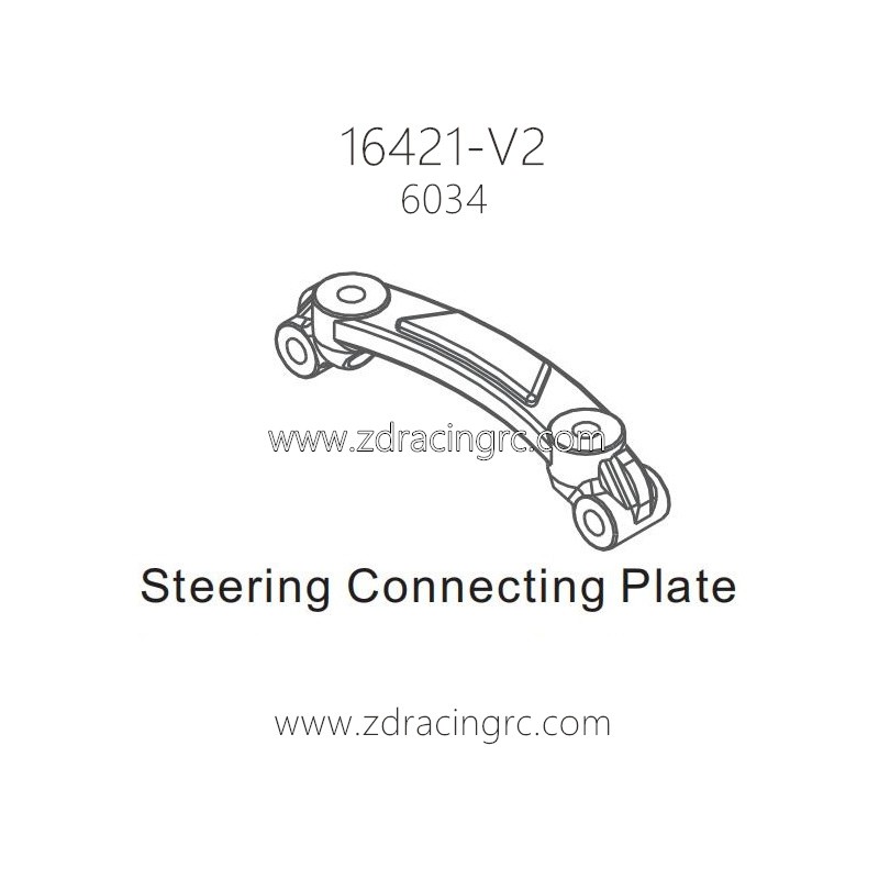 ZD RACING 16421-V2 1/16 Parts 6034 Steering Connecting Plate