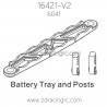 ZD RACING 16421-V2 RC Car Parts 6041 Battery Tray and Posts