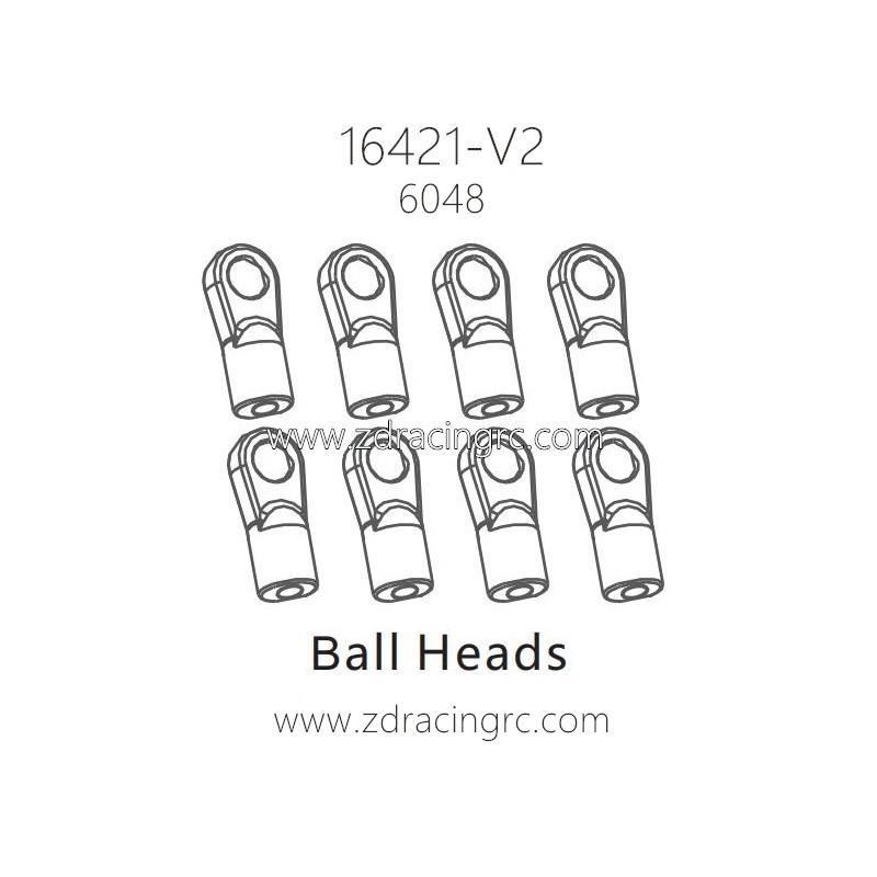 ZD RACING 16421-V2 Parts 6048 Ball Heads