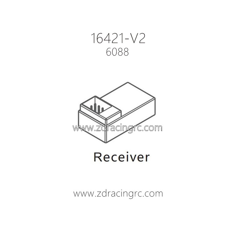 ZD RACING 16421-V2 RC Car Parts 6088 Receiver