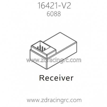 ZD RACING 16421-V2 RC Car Parts 6088 Receiver