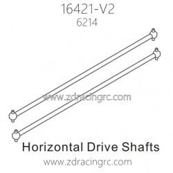 ZD RACING 16421-V2 RC Car Parts 6214 Horizontal Drive Shafts