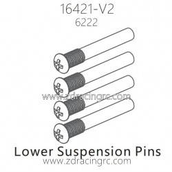 ZD RACING 16421-V2 Parts 6222 Lower Suspension Pins