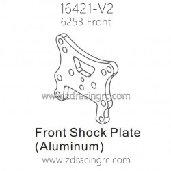 ZD RACING 16421-V2 Upgrade Parts 6253 Front Shock Plate Aluminum