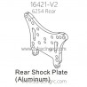 ZD RACING 16421-V2 Upgrade Parts 6254 Rear Shock Plate Aluminum