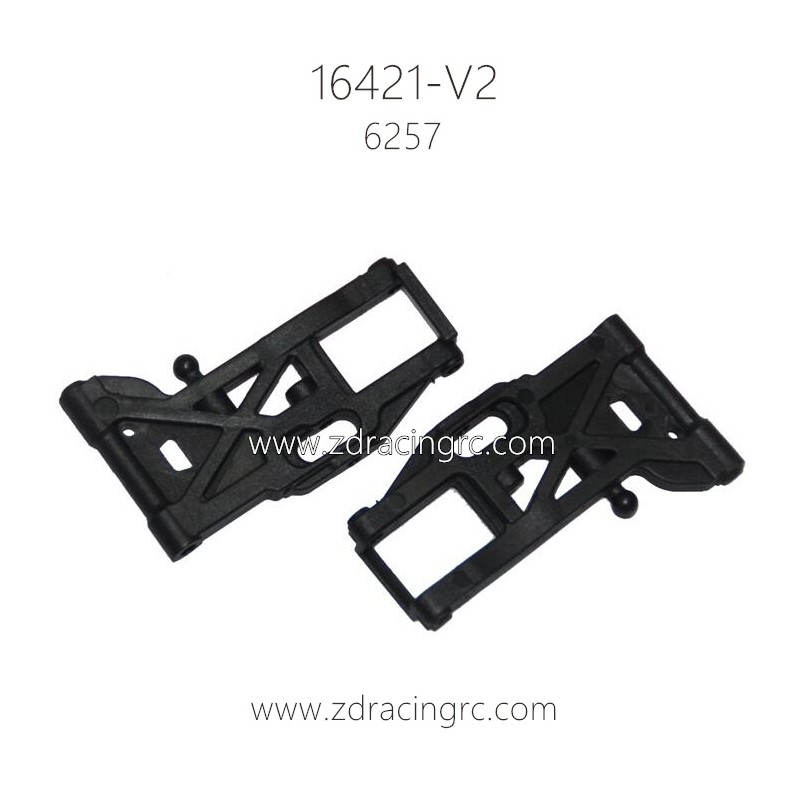 ZD RACING 16421-V2 1/10 Parts 6257 Front Suspension Arm set