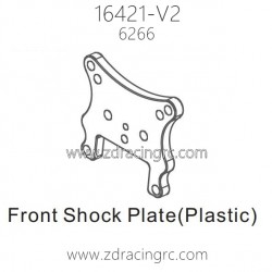ZD RACING 16421-V2 1/10 Parts 6266 Front Shock Plate Plastic