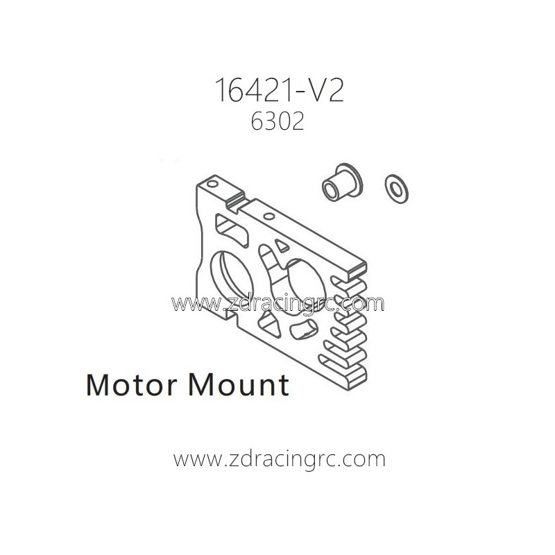 ZD RACING 16421-V2 1/10 Parts 6302 Motor Mount
