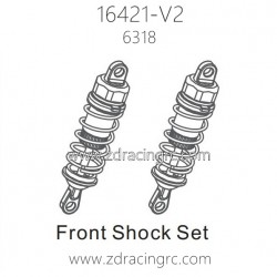 ZD RACING 16421-V2 1/10 Parts 6318 Front Shock Set