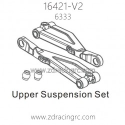 ZD RACING 16421-V2 1/10 Parts 6333 Upper Suspension Set