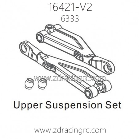 ZD RACING 16421-V2 1/10 Parts 6333 Upper Suspension Set ZD RACING 16421-V2 1/10 Parts 6333 Upper Suspension Set