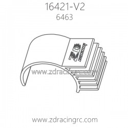 ZD RACING 16421-V2 Parts 6463 Brushless Motor Heat Sink