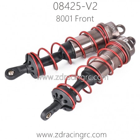 ZD RACING 08425-V2 8001 Front Shock Absorbers