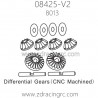 ZD RACING 08425-V2 Pirates2 Parts 8013 Differential Gears CNC Machined