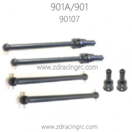 HBX 901A 901 Parts Rear Drive Shafts Wheel Shafts 90107