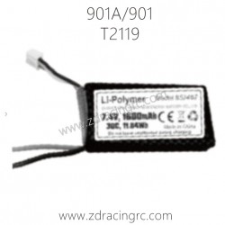 HBX 901A 901 Upgrade Parts Li-PO Battery 7.4V 1600mAh T2119