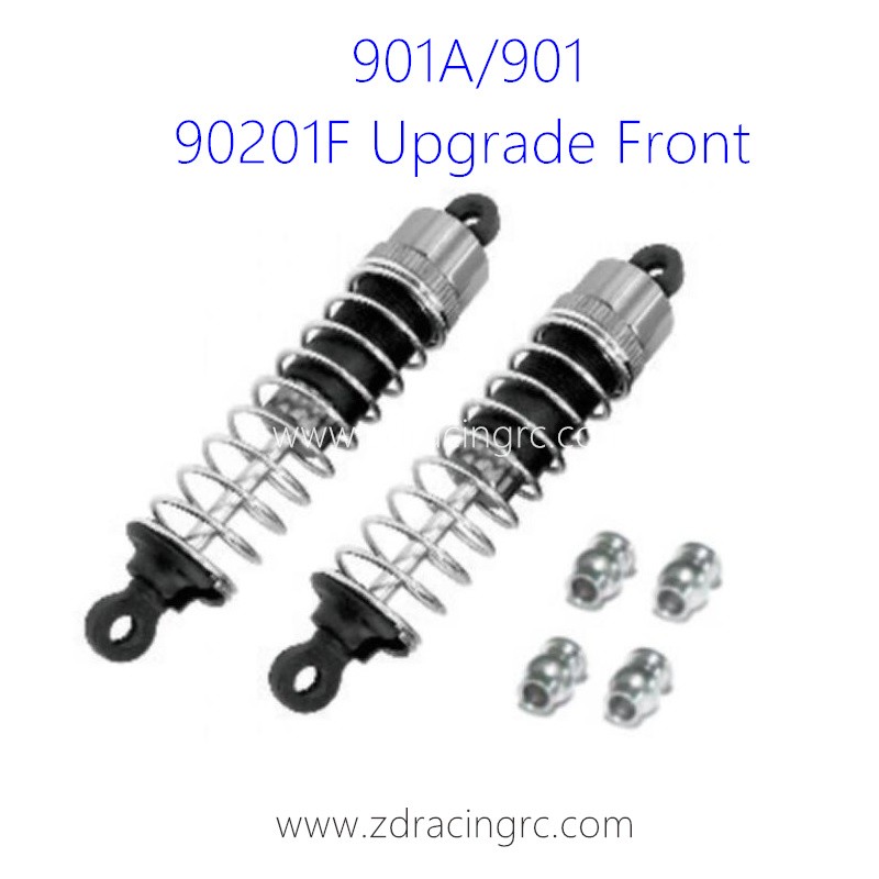 HBX 901A 901 Parts Front Upgrade Aluminum Capped Oil Fill Shocks 90201F