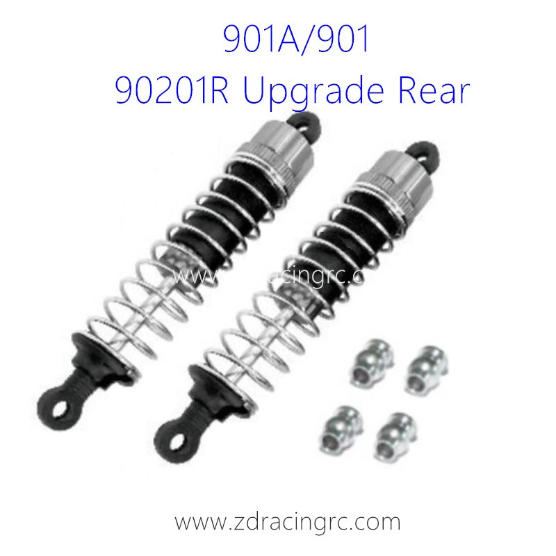 HBX 901A 901 Parts Upgrade Rear Aluminum Capped Oil Fill Shocks 90201R