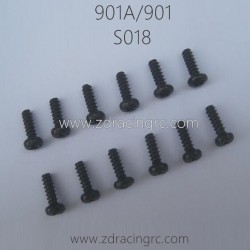 HBX 901A 901 Parts Round Head Self Tapping Screw 2.6X8mm S018