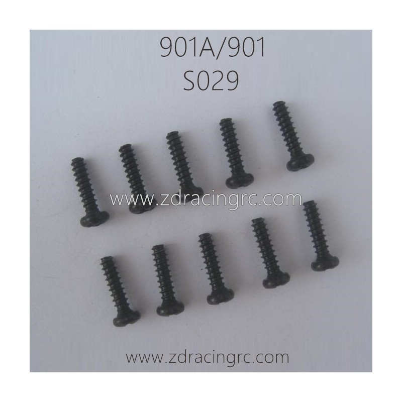 HBX 901A 901 Parts Round Head Self Tapping Screw 2.6X10 S029