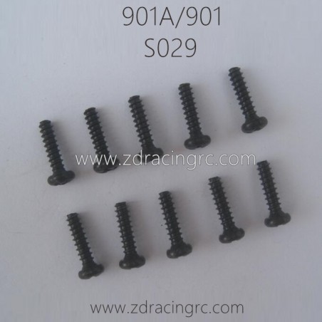 HBX 901A 901 Parts Round Head Self Tapping Screw 2.6X10 S029