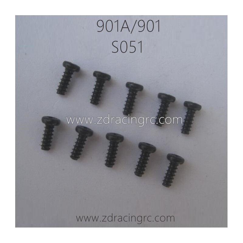 HBX 901A 901 Parts Round Head Self Tapping Screw 2.3X6mm S051
