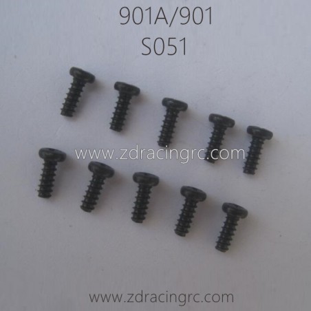 HBX 901A 901 Parts Round Head Self Tapping Screw 2.3X6mm S051