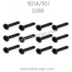 HBX 901A 901 Parts Countersunk Self Tapping KBHO 2.6X12mm S088