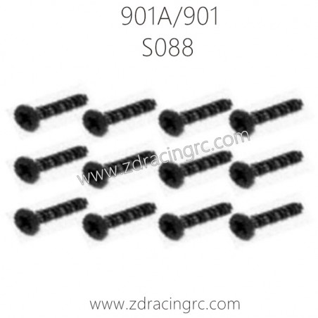 HBX 901A 901 Parts Countersunk Self Tapping KBHO 2.6X12mm S088