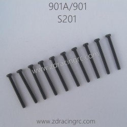 HBX 901A 901 Parts Round Head Self Tapping Screw 2.6X25mm S201