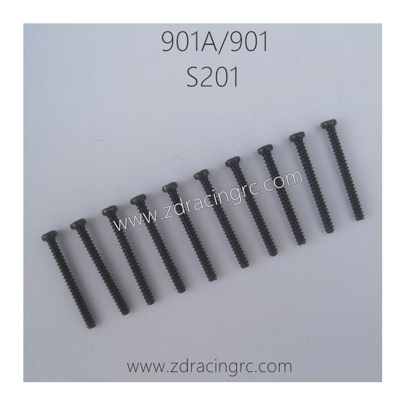HBX 901A 901 Parts Round Head Self Tapping Screw 2.6X25mm S201