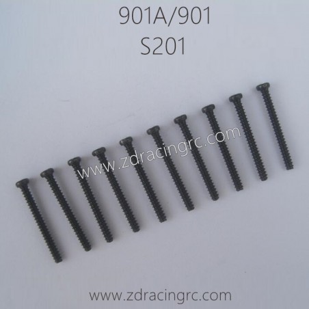 HBX 901A 901 Parts Round Head Self Tapping Screw 2.6X25mm S201