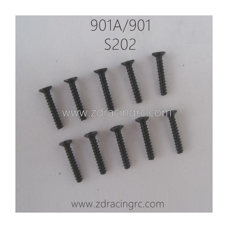 HBX 901A 901 Parts Countersunk Self Tapping Screw 2X12mm S202