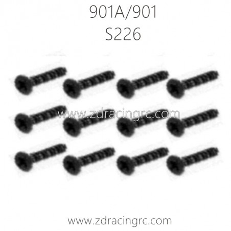 HBX 901A 901 Parts Countersunk Self Tapping KBHO 2.3X12mm S226