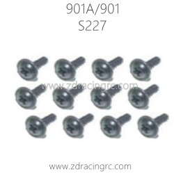 HBX 901A 901 Parts Flange Head Self Tapping Screws PWTHO 2.6X12mm S227