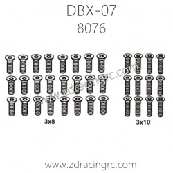 ZD RACING DBX-07 Parts 8076 Flat Head Screws