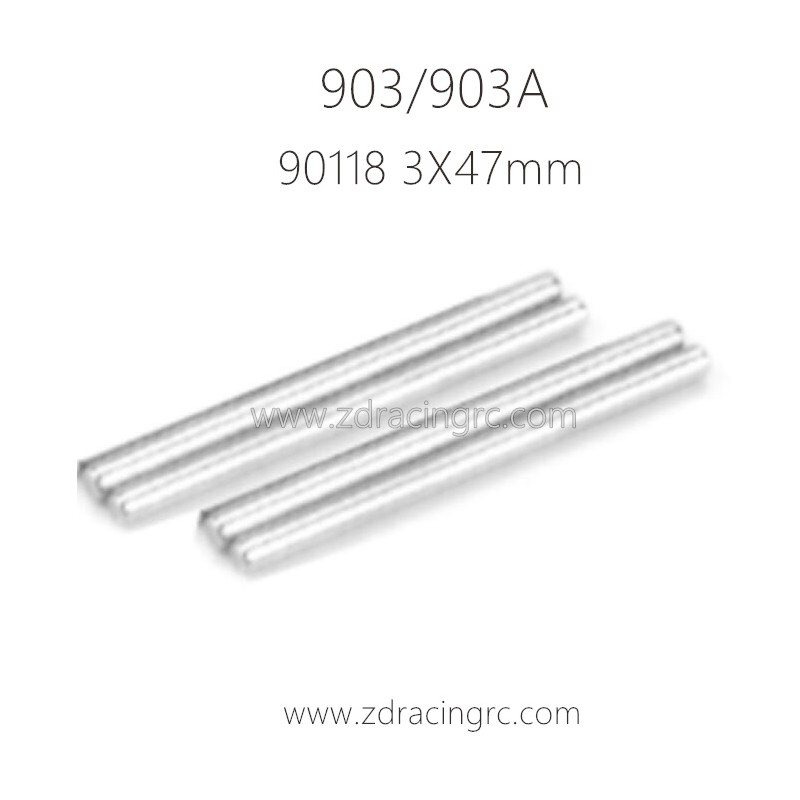 HBX 903 Vanguard Parts 3X47mm Front Rear Lower Suspension Arm Inside Hinge Pins 90118