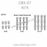 ZD RACING DBX-07 Parts 8078 Button Head Screws