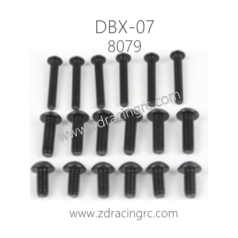 ZD RACING DBX-07 Parts 8079 Button Head Screw set