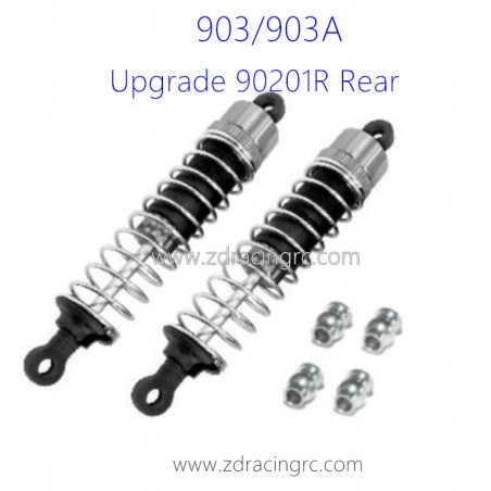 HBX 903 RC Car Parts Rear Upgrade Aluminum Capped Oil Fill Shocks 90201R