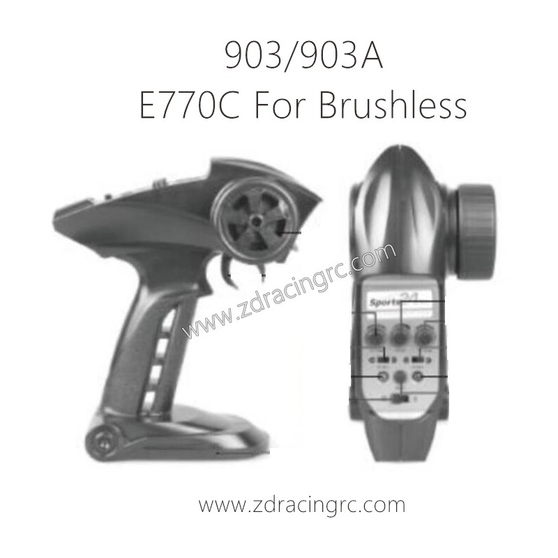 HBX 903 RC Truck Parts Transmitter E770C for Brushless
