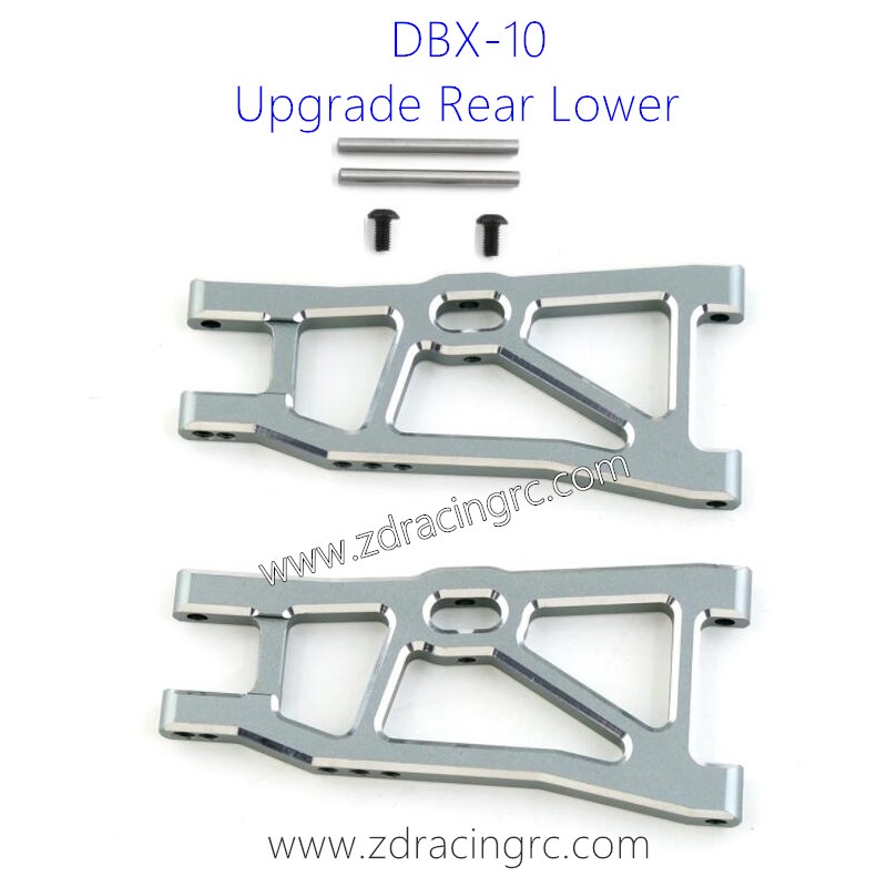 ZD RACING DBX 10 1/10 Upgrades Rear Lower Swing Arm Silver