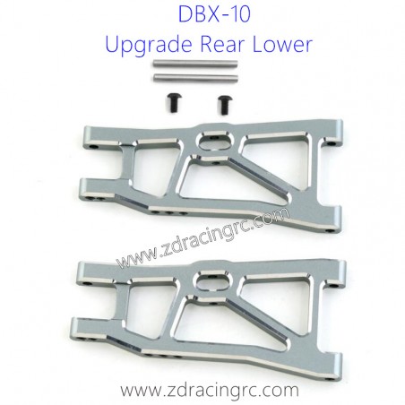 ZD RACING DBX 10 1/10 Upgrades Rear Lower Swing Arm Silver