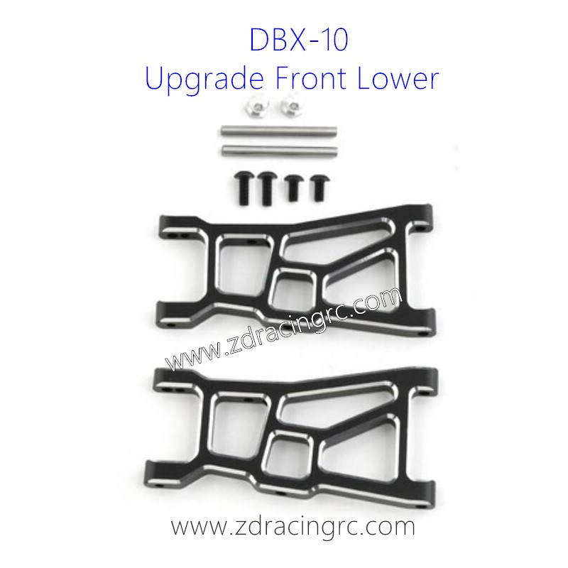 ZD RACING DBX 10 Upgrades Parts Front Lower Swing Arm Black
