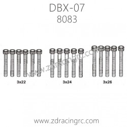 ZD RACING DBX-07 Parts 8083 Cap Screws