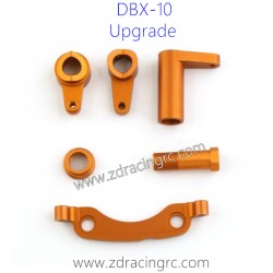 ZD RACING DBX 10 1/10 RC Car Upgrade Parts Steering Kit Alloy Orange