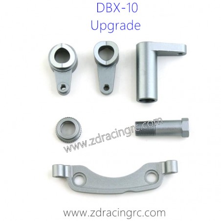 ZD RACING DBX 10 1/10 RC Car Upgrade Parts Steering Kit Alloy silver