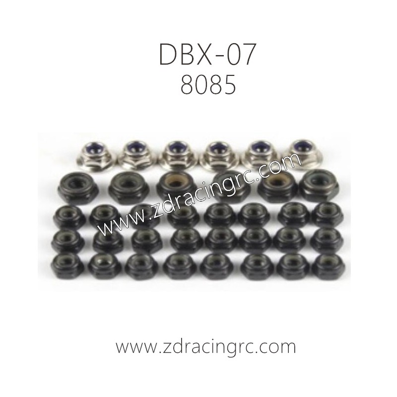 ZD RACING DBX-07 Parts 8085 Hex nuts M3 Hex Nut 24pcs